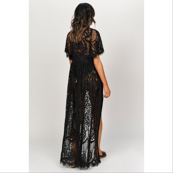 Tobi Ingrid corset maxi dress- black xs - Picture 5 of 8